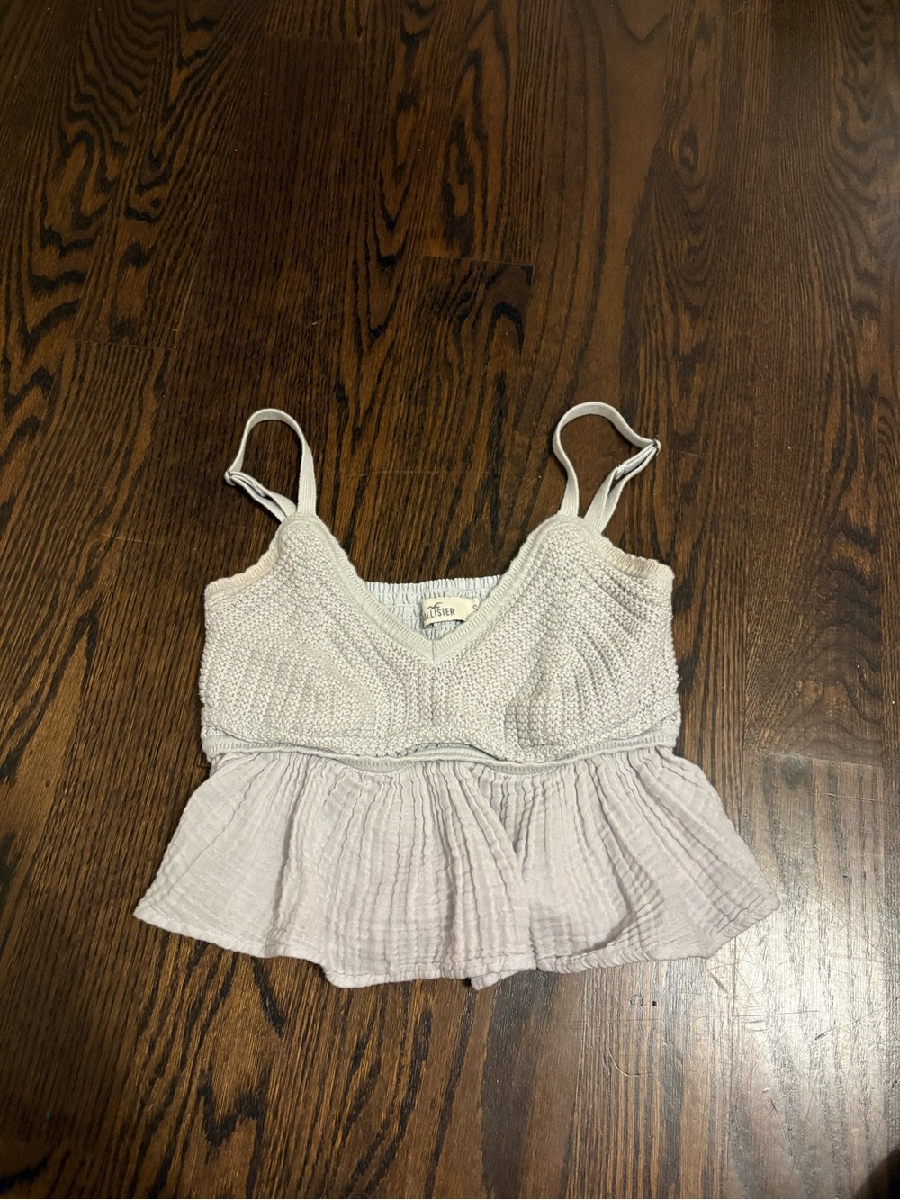 Hollister Light Lavender Cropped Tank Top
